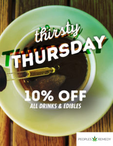 thirsty thursdays discount cannabis edibles and cannabis drinks