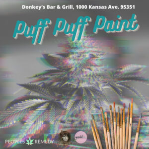 Puff Puff Paint Event at Peoples Remedy flyer